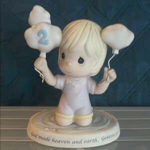 Precious Moments Figurine with Balloons